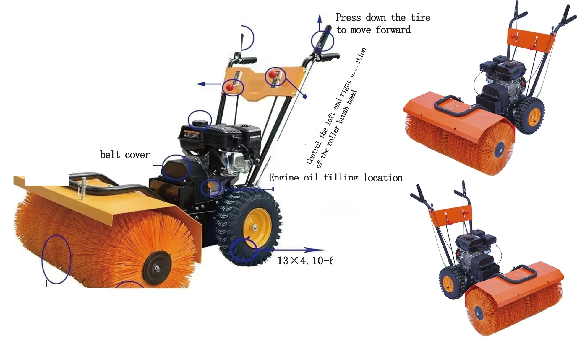 BRTCE-SW800 80 Schneekehrgerät